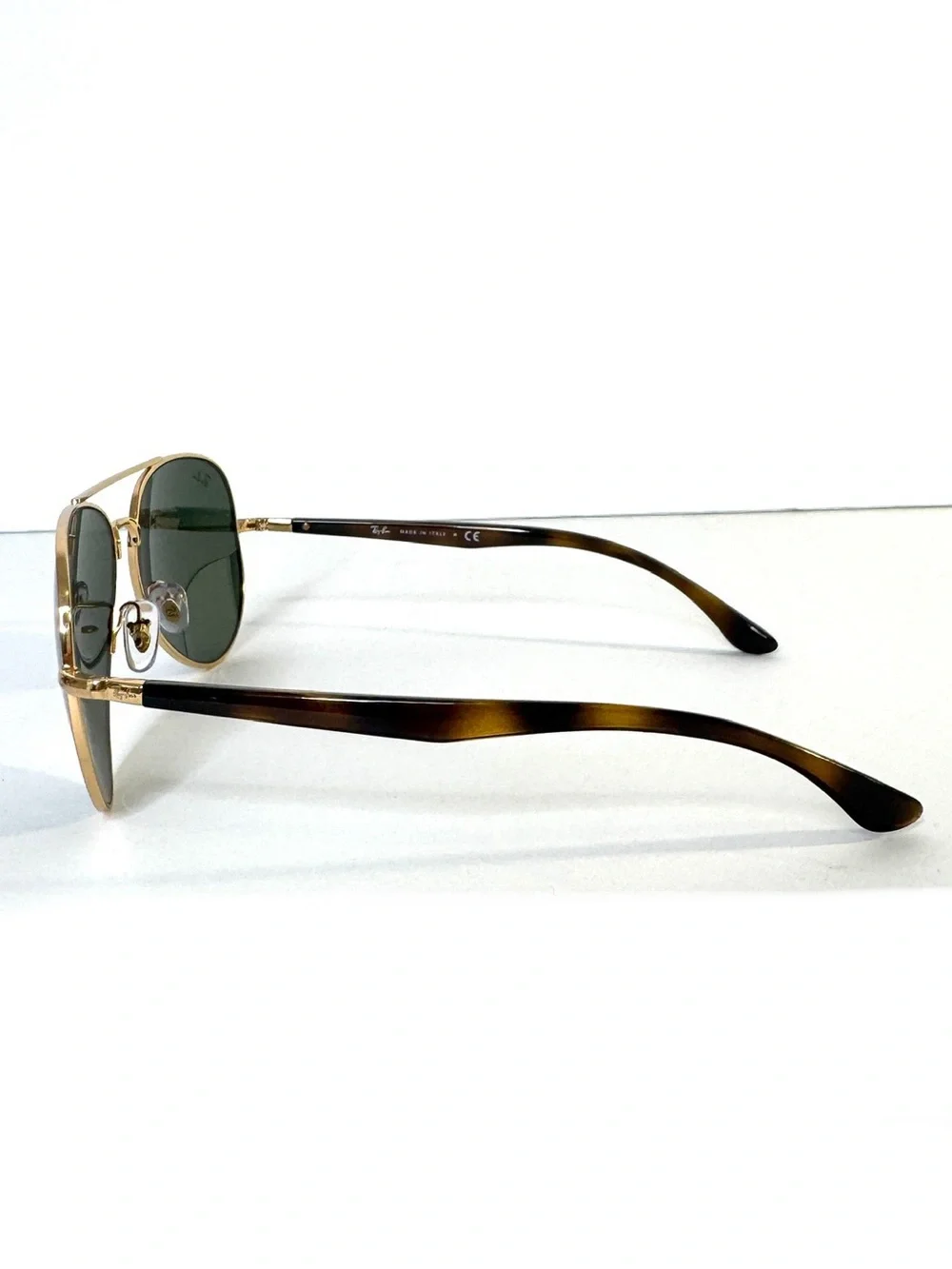 RAY BAN RB 3675 Sunglasses NEW Arista Gold / Green Made in Italy